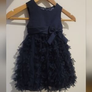 Couture Princess Navy Holiday Party Dress 2T